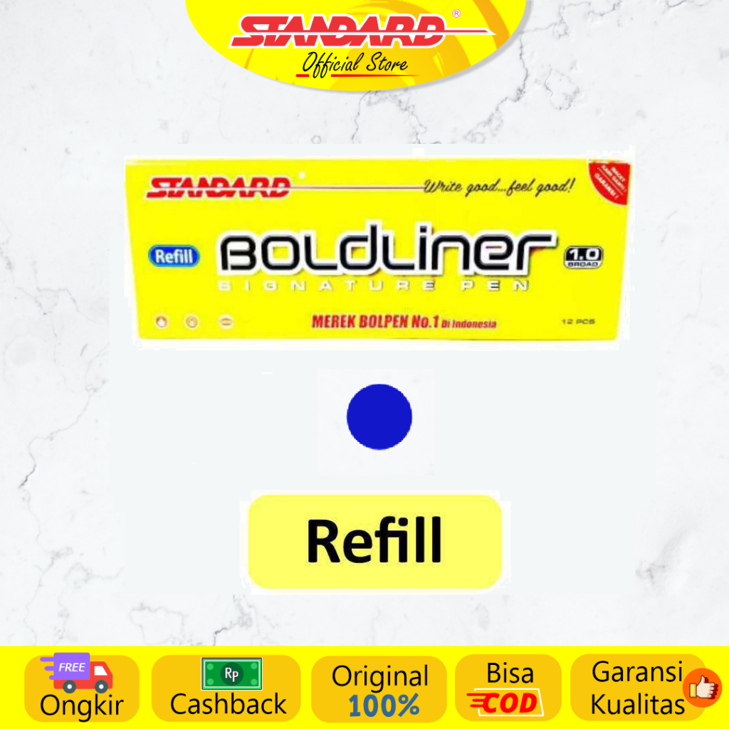 Standard - Refill Pulpen  Boldliner 1.0 ( Isi Pulpen / Pena / Ballpoint ) (8)