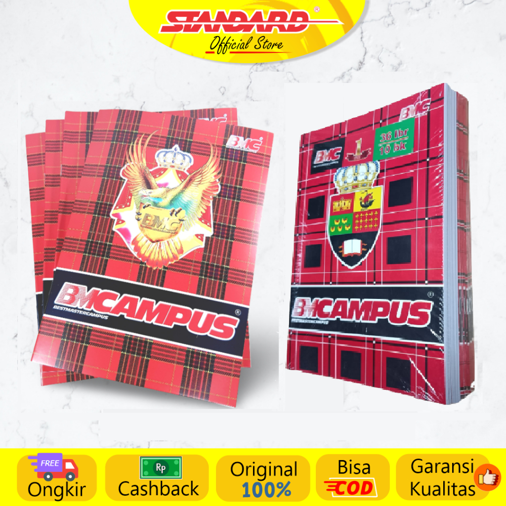 Standard - Buku Tulis Campus 36 Lbr / Pak ( Buku Tulis ) (6)