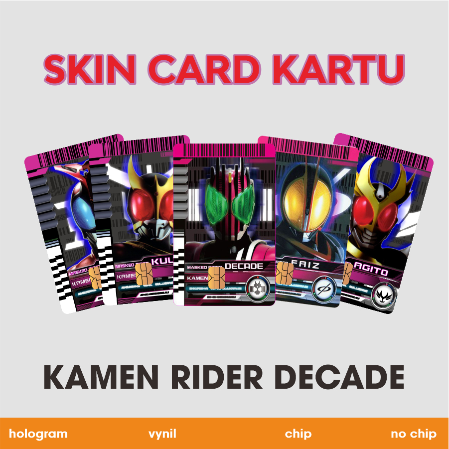 Jual Skin Card ATM E-Money Kamen Rider Decade | Shopee Indonesia