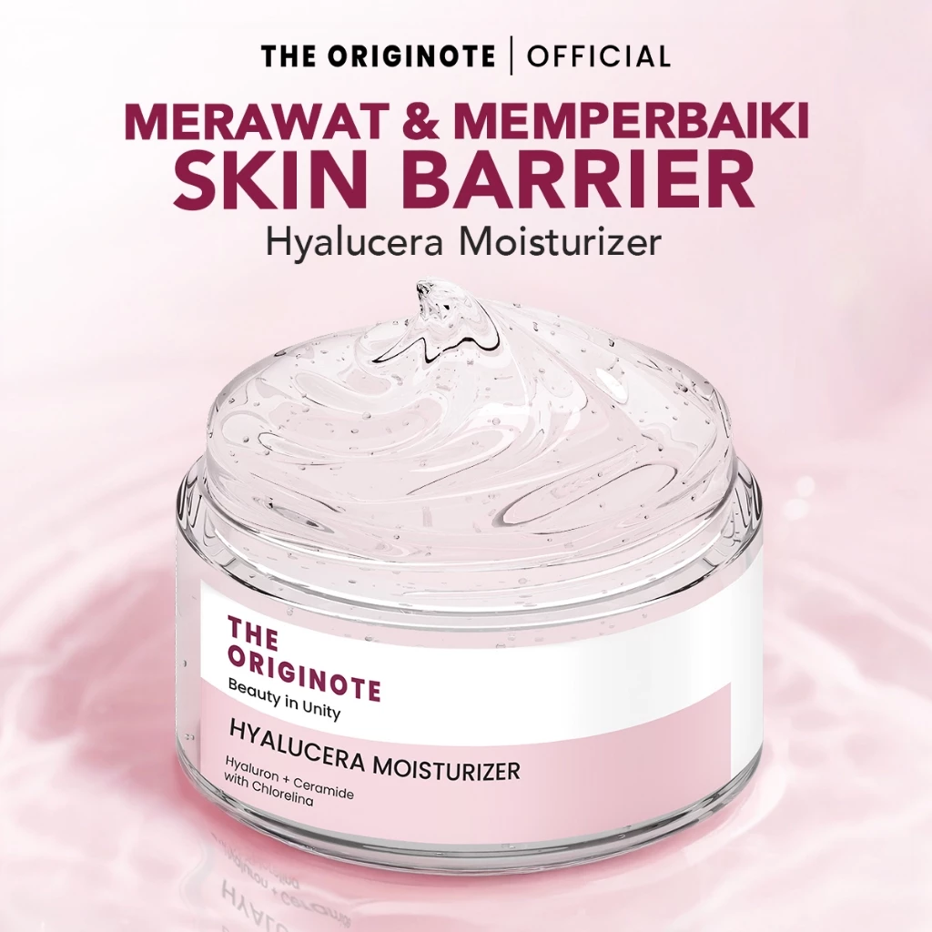 Hyalucera Gel Pelembab Wajah dan Primer Menghidrasi Skin Barrier Originote