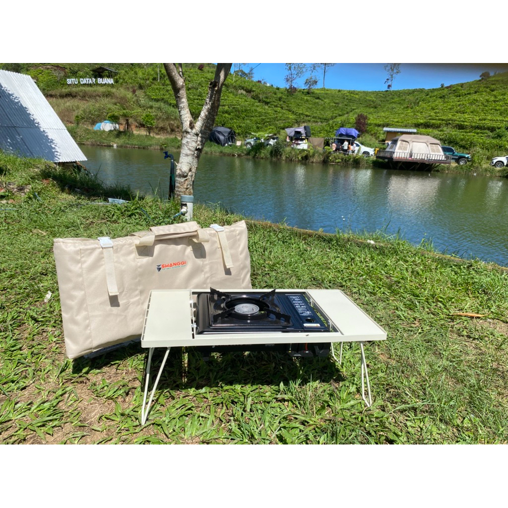 Jual NEW SWANGGI Baltic White Meja IGT Kompor Portable Ringan Kokoh ...