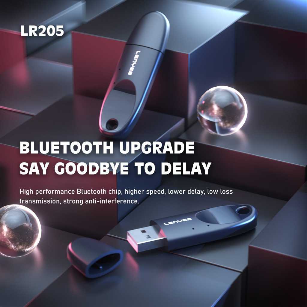 Jual LENYES LR205 Bluetooth Receiver USB Wireless Adapter 5.1 Alat ...
