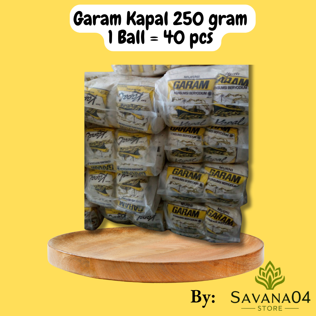Jual Garam Dapur Cap Kapal 250 gram | Shopee Indonesia