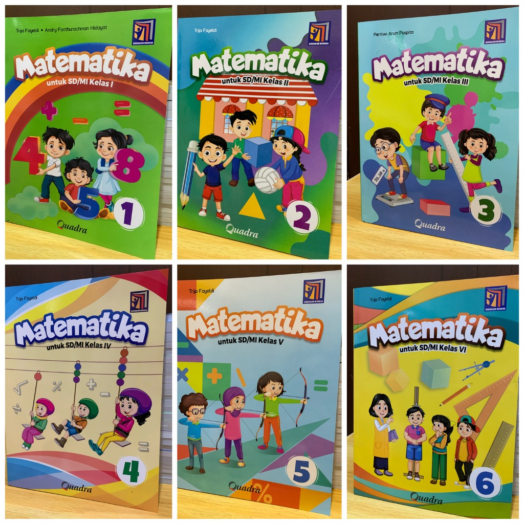 Jual Matematika Kelas 1 2 3 4 5 6 SD/MI Penerbit Quadra Kurikulum ...