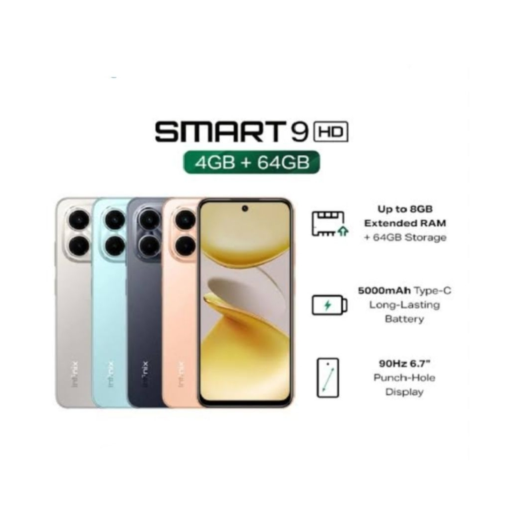 Jual HP INFINIX SMART 9 4/64 GB - INFINIX SMART 9 RAM 4GB ROM 64GB ...