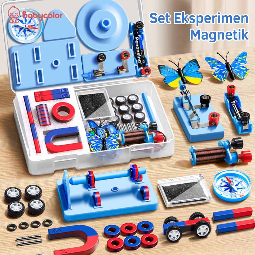 Jual BABYCOLOR 52PCS Science Magnet Play Set Magnet Mainan Edukasi Set ...