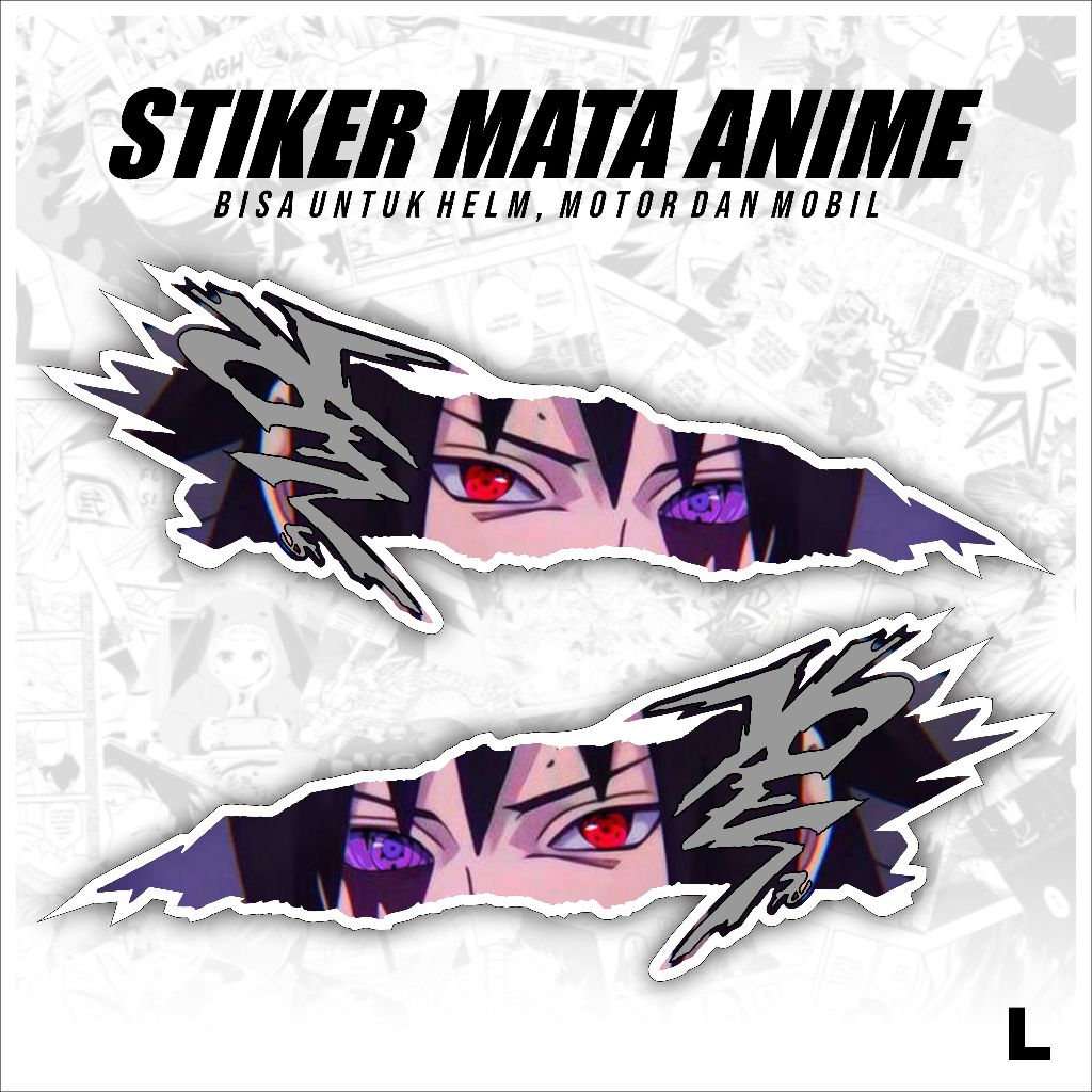 Jual STIKER MATA STICKER MATA ANIME UNIVERSAL TERBARU / VINYL UV ...