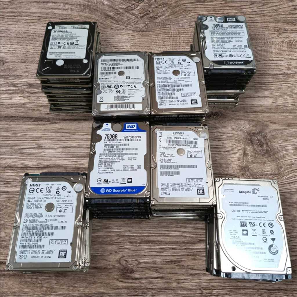 904 正常 750GB HDD 10個 2.5インチ 2.5 / 3.5インチSATA 東芝製HDD [国内