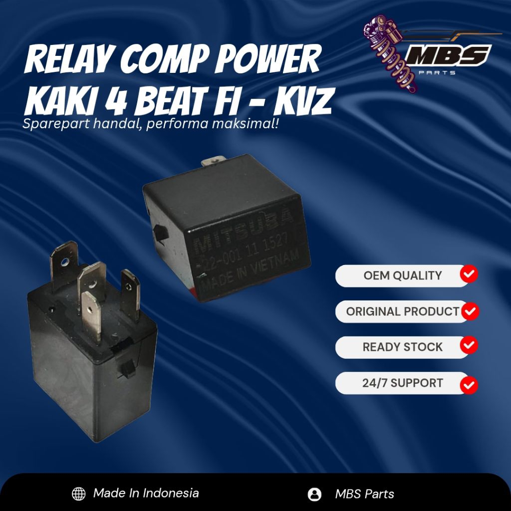 Jual MBS PARTS Relay Comp Power Stater Bendik Kaki 4 Beat FI ESP Vario ...