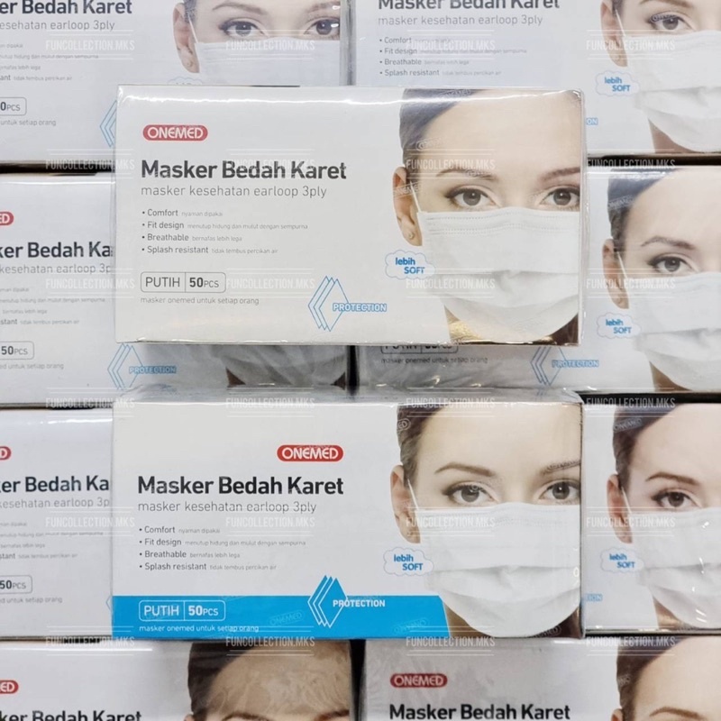 Jual Masker Onemed 3 Ply isi 50 Pcs | Shopee Indonesia