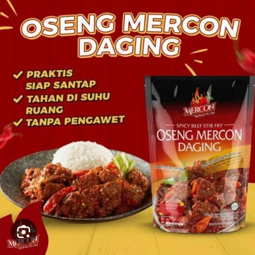 Jual Oseng Mercon Daging Merah putih Lngsung dari Official merah putih ...