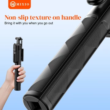 MIXIO A81 Quadpod 180CM Tripod Tongsis Bluetooth Premium Selfie Stick 1.8M