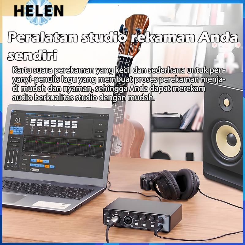 Jual Sound Card Audio Interface USB Monitor Kartu Suara Audio ...
