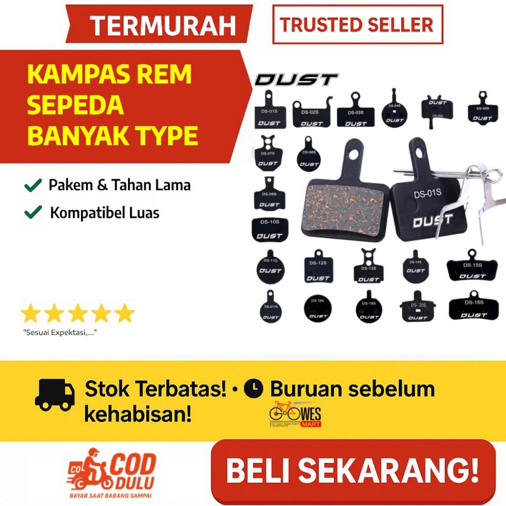 Jual Kampas Rem Sepeda Shimano Tektro Avid - Kompatibel Banyak Tipe MTB ...