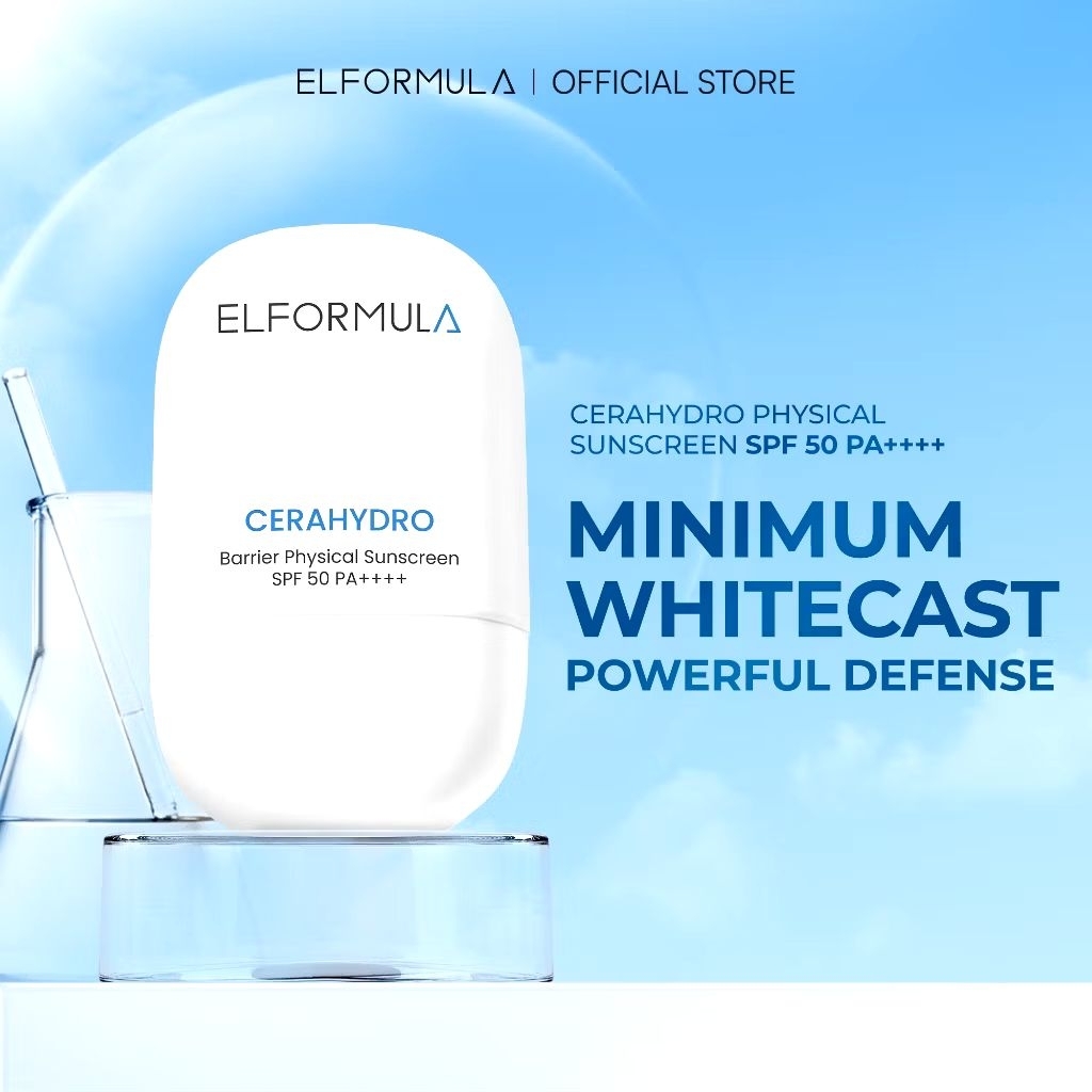 Jual [New Launch] ELFORMULA CeraHydro Physical Sunscreen SPF 50 PA ...