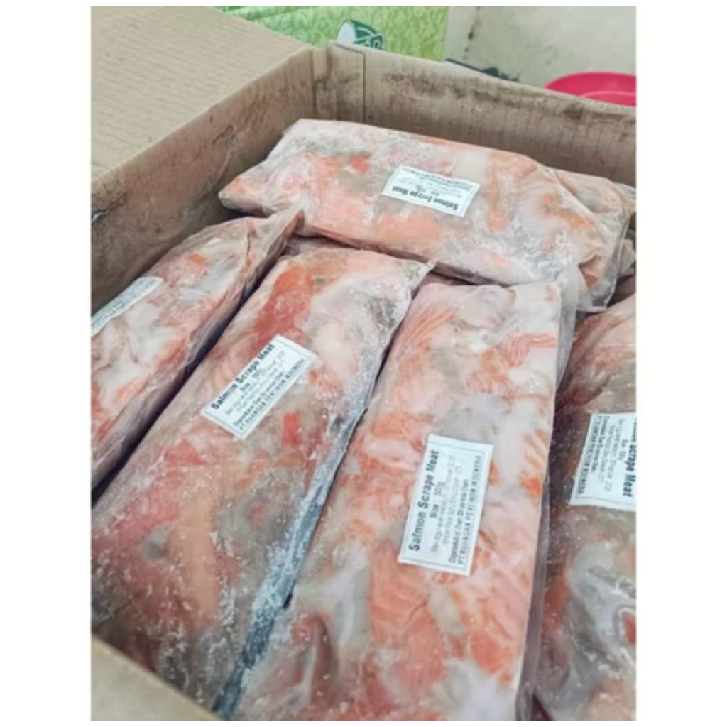 Jual Tetelan Ikan Salmon Tanpa Duri Tanpa Kulit 500gr/Salmon Scrape ...