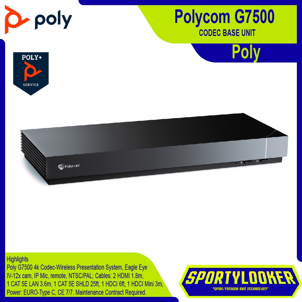 Jual HP POLY Polycom G7500 Wireless Presentation System with EagleEye ...