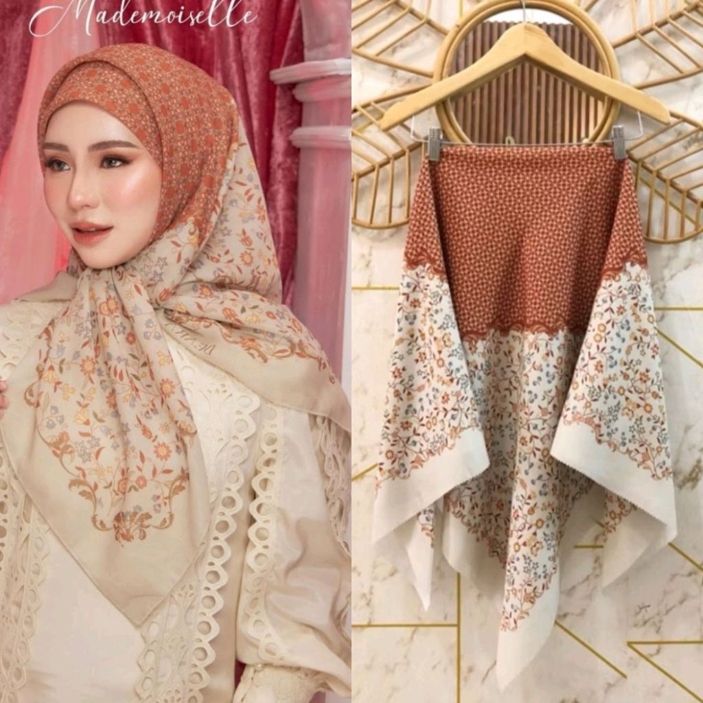 Hijab Denay Voal Motif Lasercut
