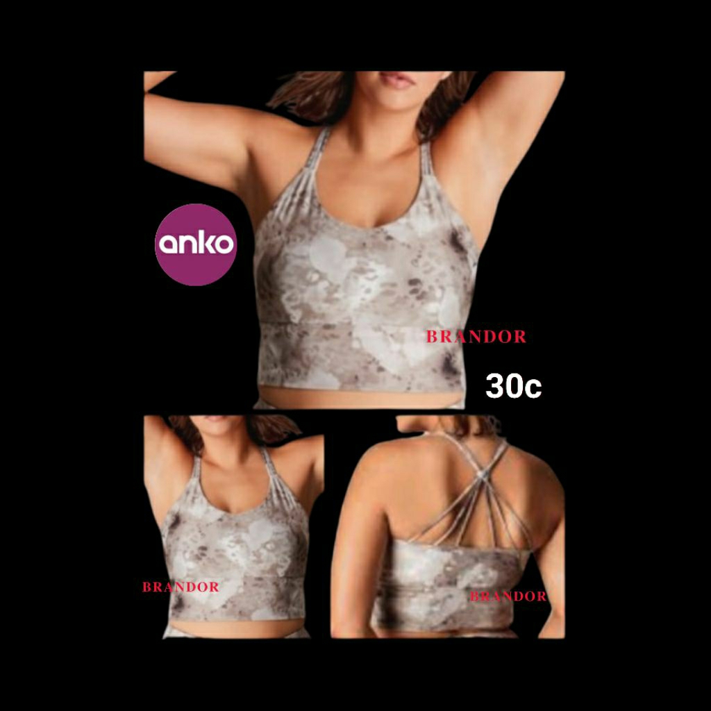 Jual Brandor - LONGLINE CROP SPORTSBRA - PADDED ( anbs30 ) | Shopee ...