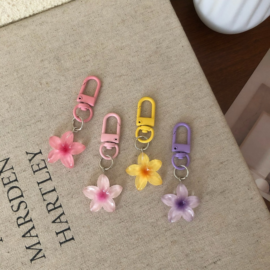 Jual Gantungan Kunci Bunga Resin / Ganci Mini Bunga / Flower Keychain ...
