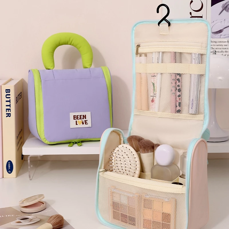 Tas Kosmetik Lipat Gantung - Pink