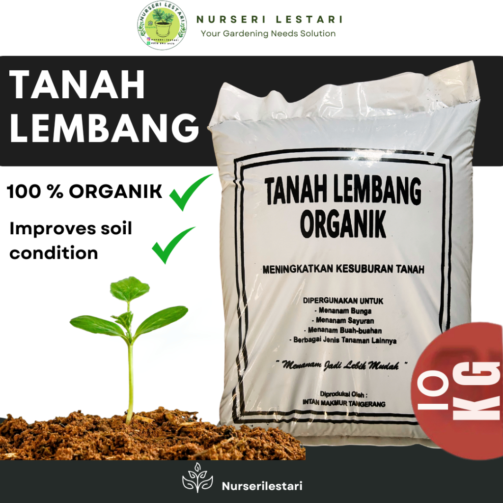 Jual Tanah Lembang / Tanah Hitam Murni Asli INTAN MAKMUR Kemasan Karung