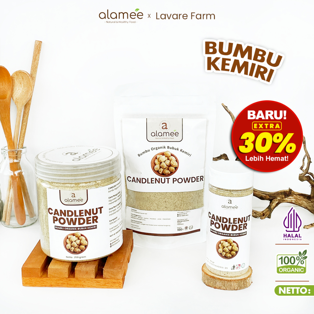 Jual Kemiri Bubuk Candlenut Powder Bumbu Dapur Organik Masak Murni Asli ...