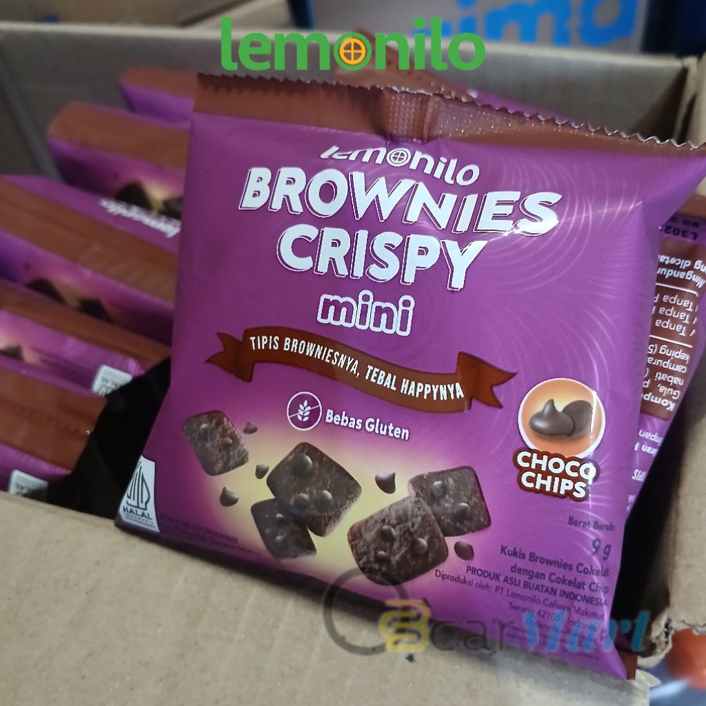 Jual lemonilo brownies crispy mini 1 renceng 10pcs @ 9gr | Shopee Indonesia