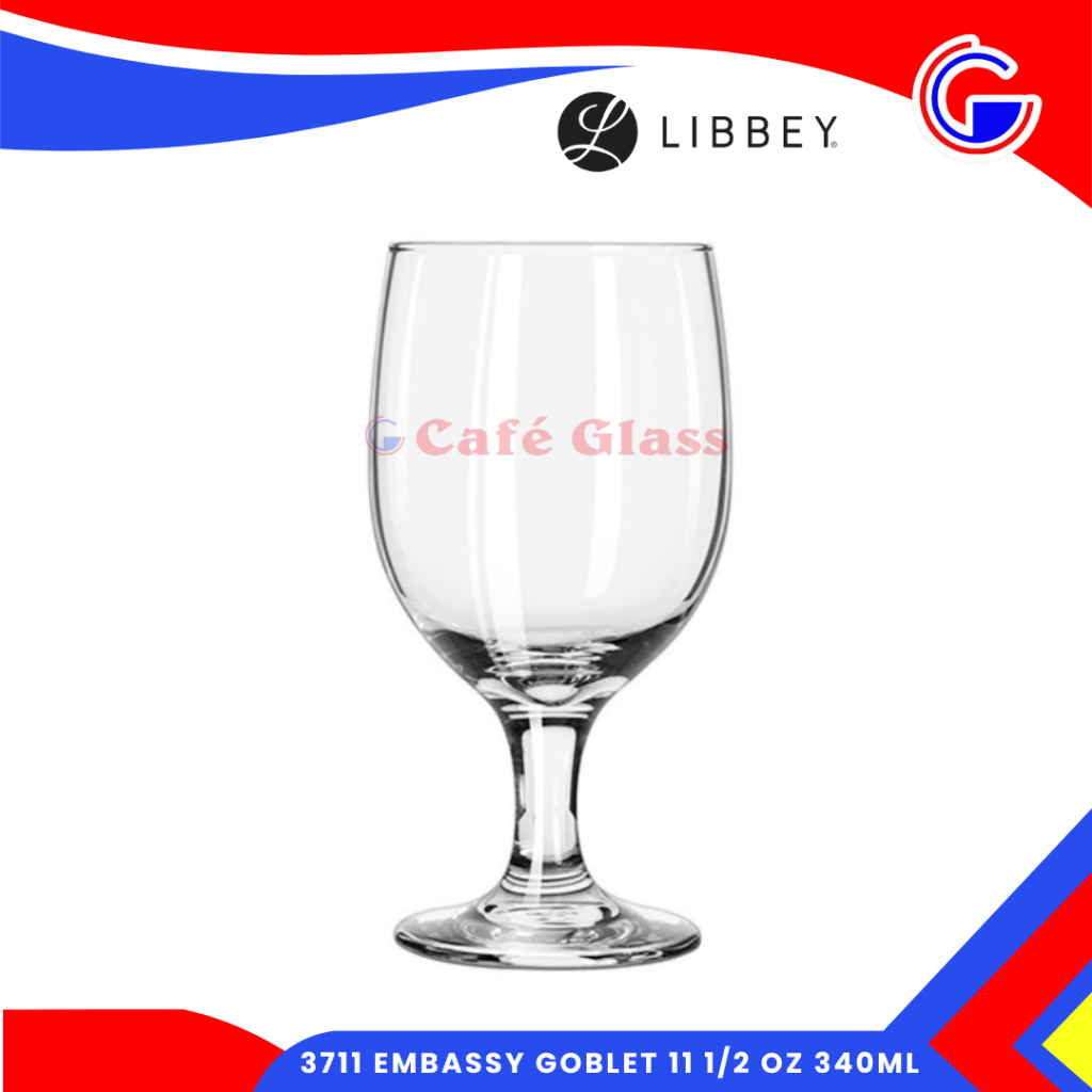 Gelas Embassy Goblet - Gelas Wine Pendek - 3711 Embassy Goblet 340Ml - Gelas Kaki Libbey