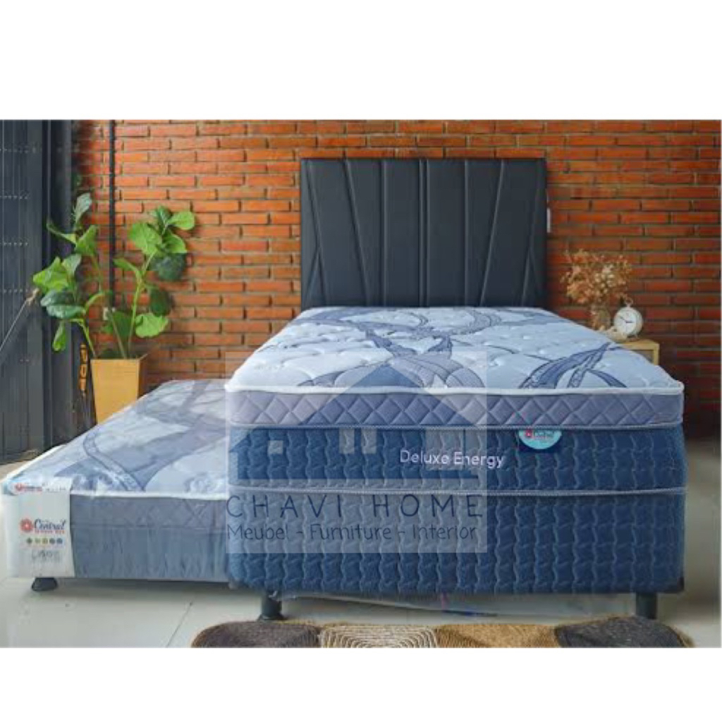 Jual set springbed 2in1 sorong spring bed central deluxe energy ranjang ...