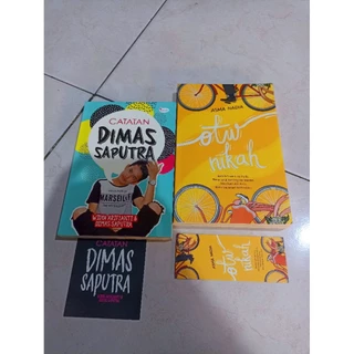 OBRAL BUKU MURAH ORIGINAL / NOVEL REMAJA / 1 PAKET 2 BUKU / CATATAN DIMAS SAPUTRA / OTW NIKAH / BEST SELLER / ROMANCE / DEWASA / FIKSI /