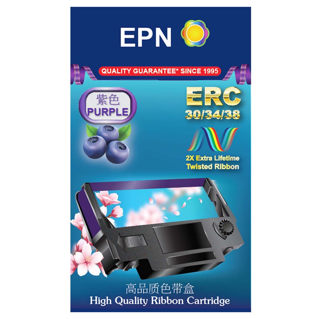 Jual ERC 38 New EPN / Fullmark Ribbon Pita Printer kasir Epson ERC38 TM ...