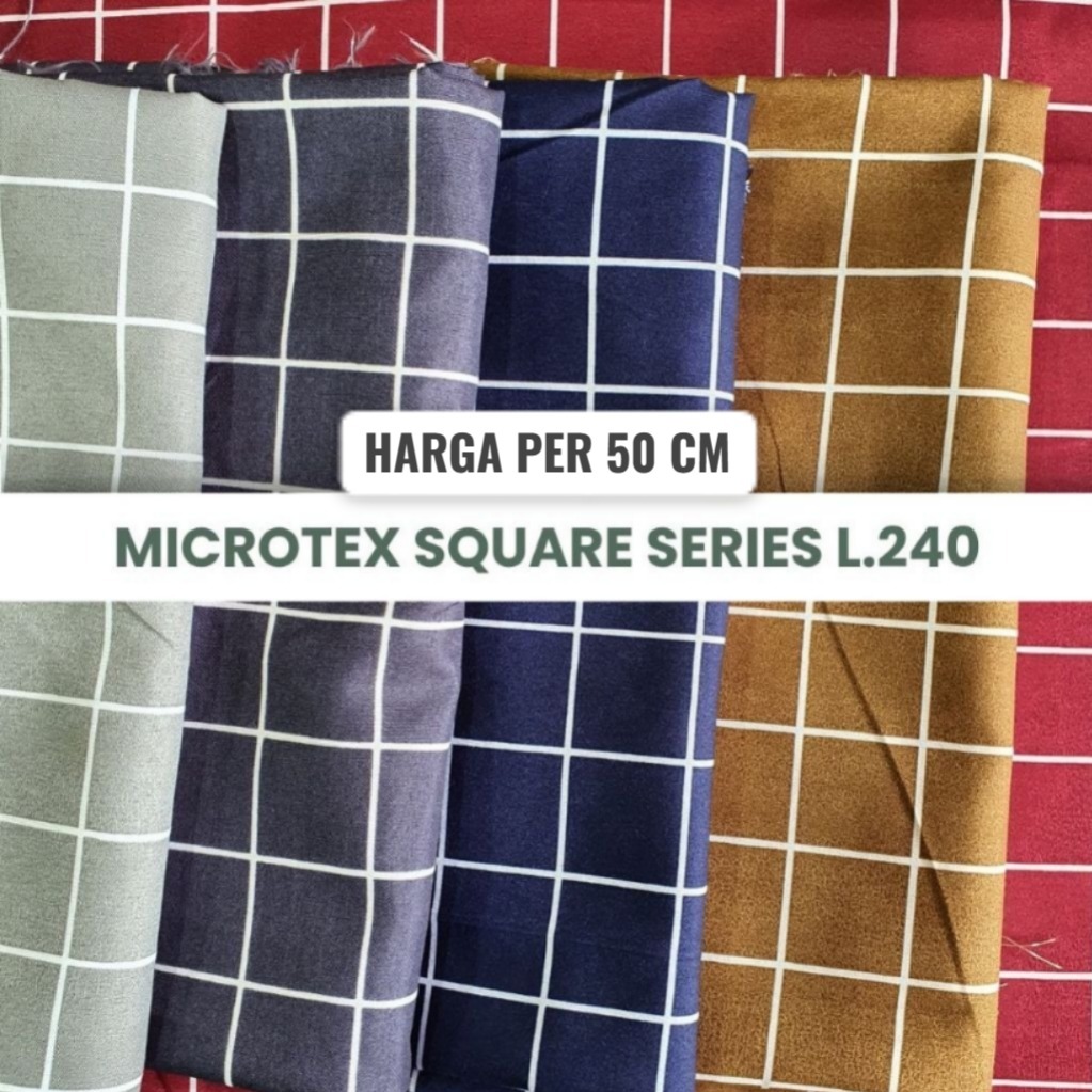 Jual KAIN KATUN MICROTEX DISPERSE PER 50 CM AESTHETIC SQUARE ABSTRAK ...