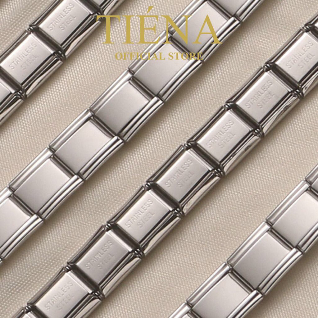 Jual TIENA Italian Charms Bracelet (18 pcs) Silver Collection Titanium ...