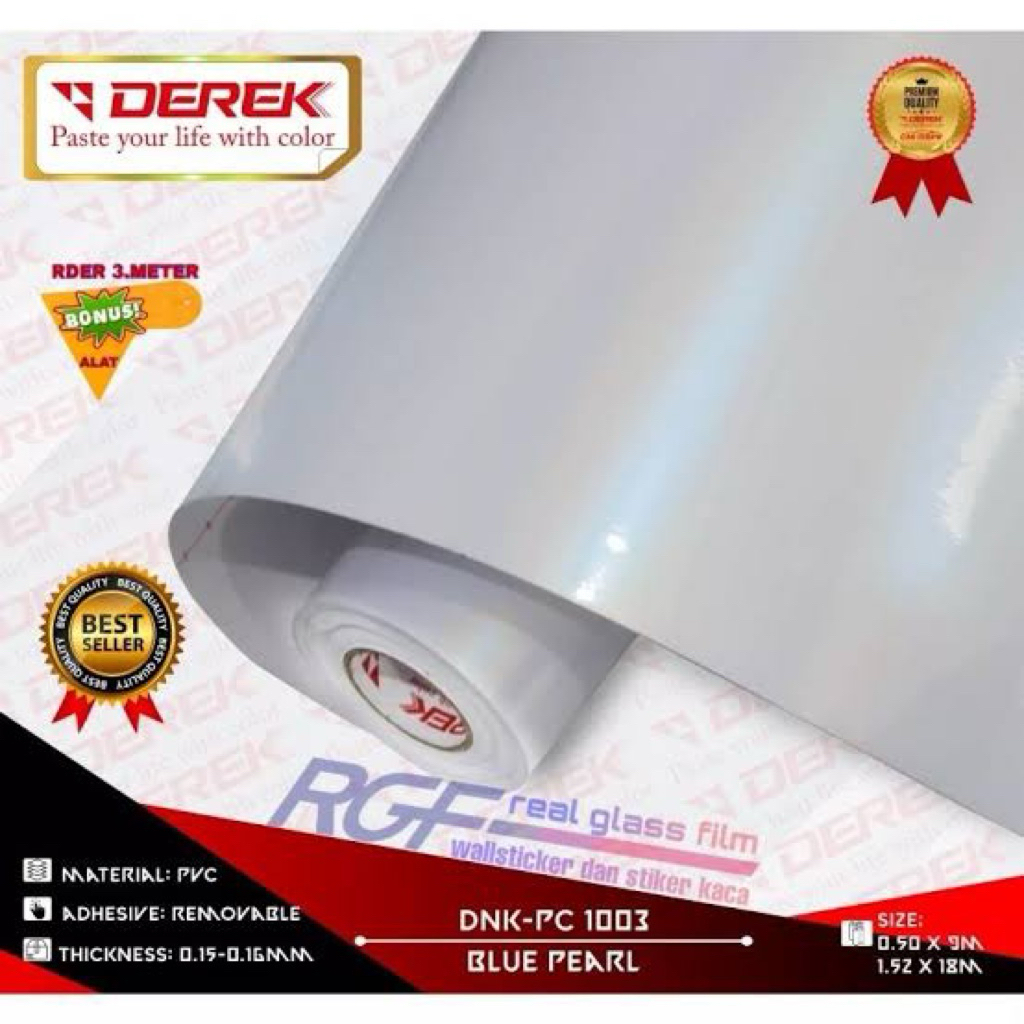 Jual Sticker Skotlet Putih lembayung biru derex lebar 50cm x 50cm ...