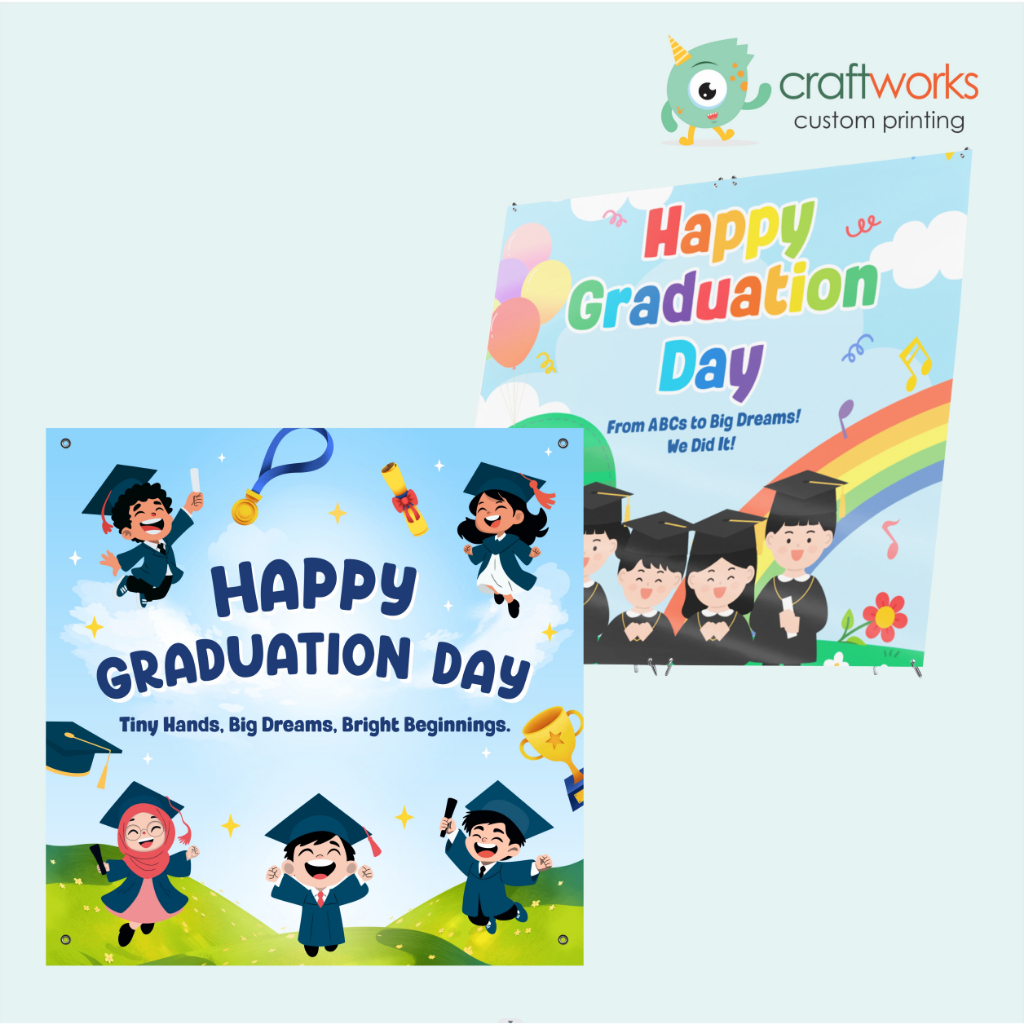 Jual BANNER BACKDROP GRADUATION KELULUSAN ANAK | DEKORASI BANNER ...