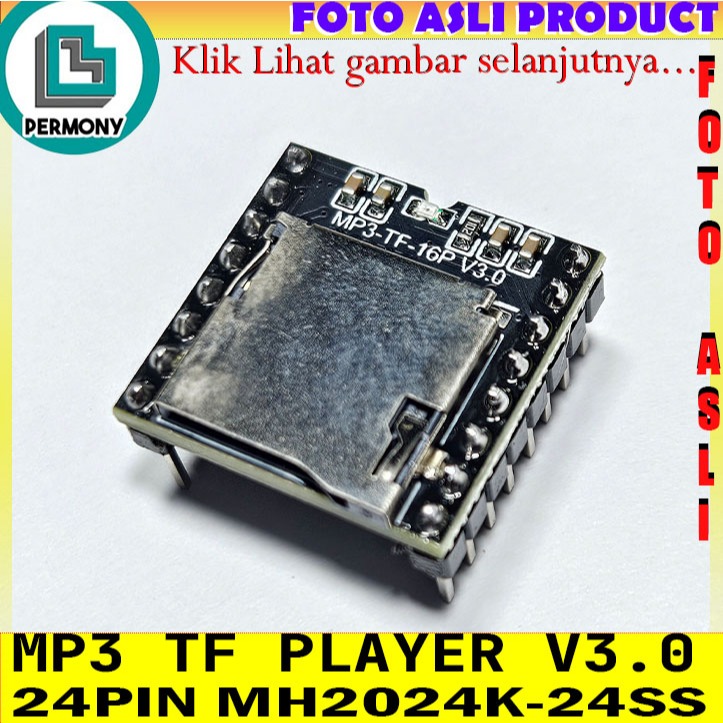 Jual TFPlayer Player DFPlayer Module Mini MP3 Modul 24pin | Shopee ...