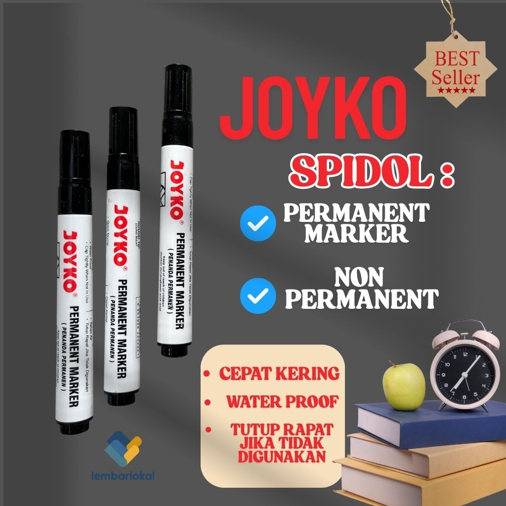 Jual Spidol JOYKO | Spidol Permanent Merker & Non Permanent | Spidol ...