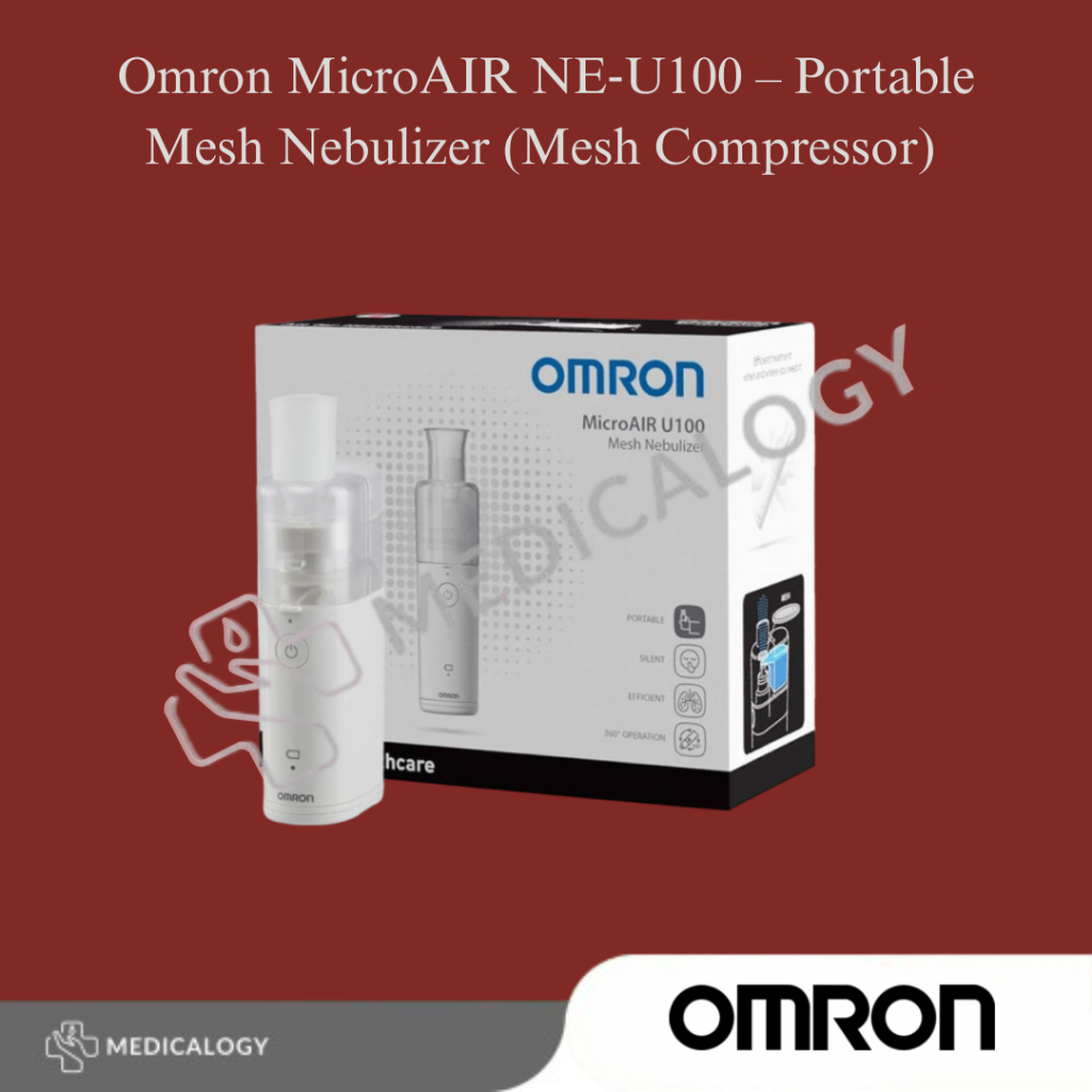 Jual Omron MicroAIR NE‑U100 – Portable Mesh Nebulizer (Mesh Compressor ...