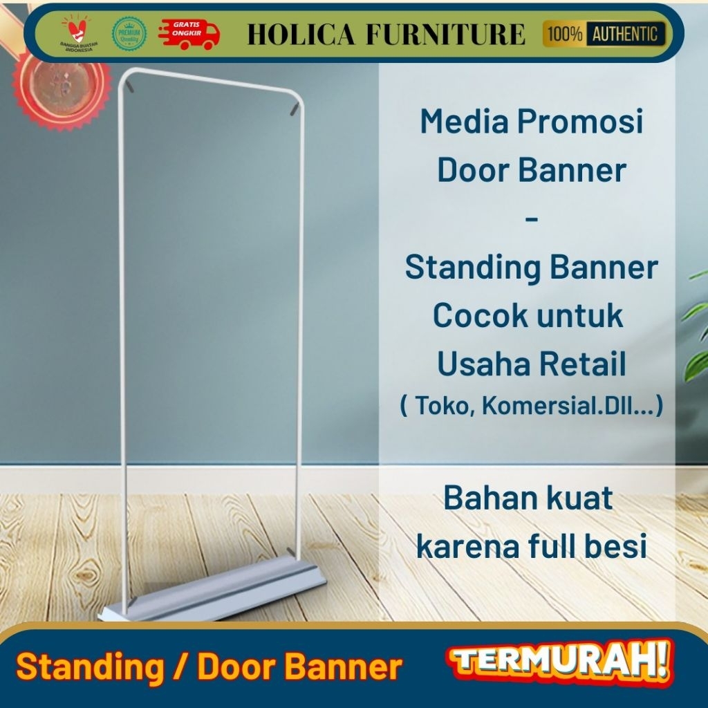 Jual Door Banner / Door Frame Alat Promosi Media ( Rangka Besi ...