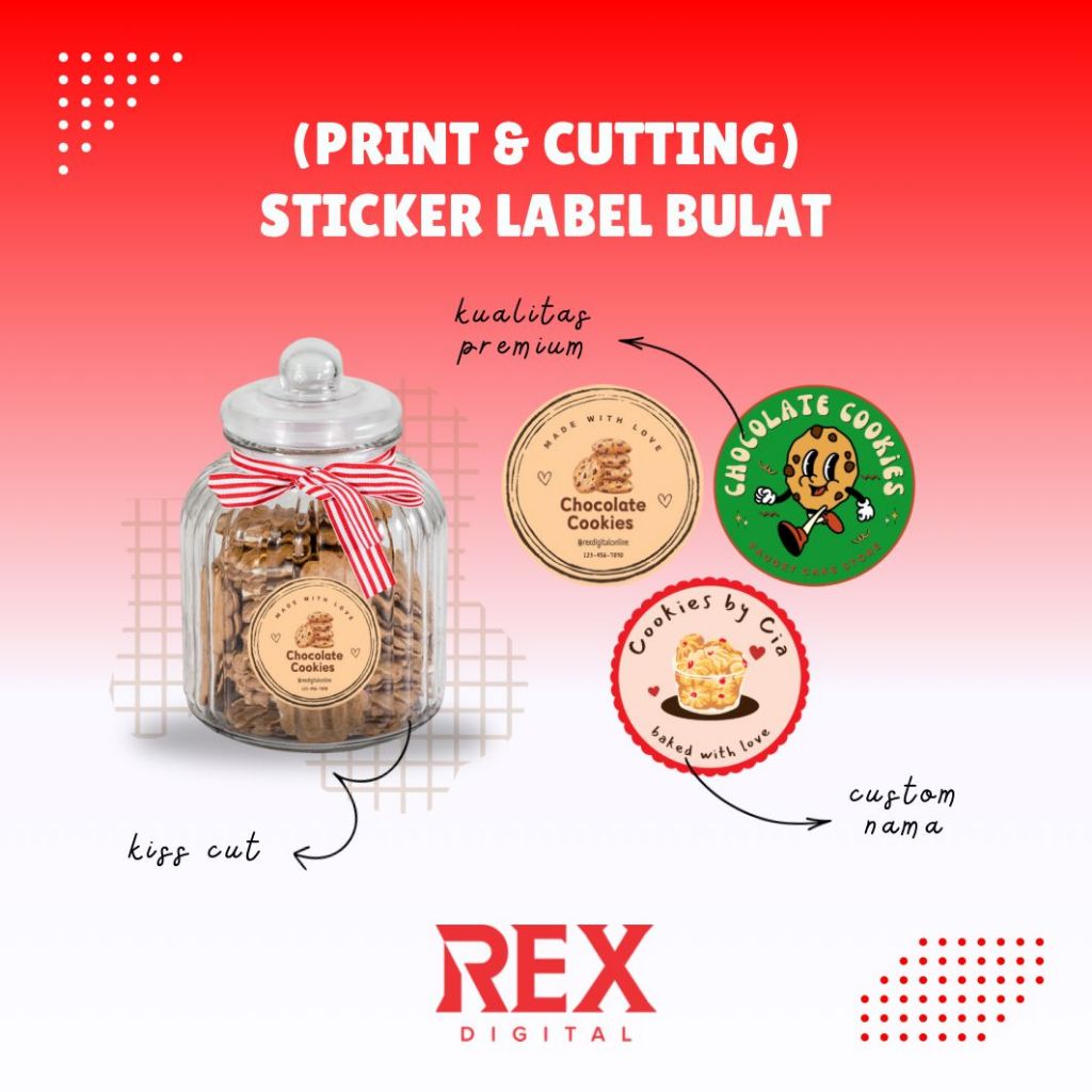 Jual Stiker Custom Logo Jualan Makanan Chromo/Vinyl | Kromo/Vinyl ...