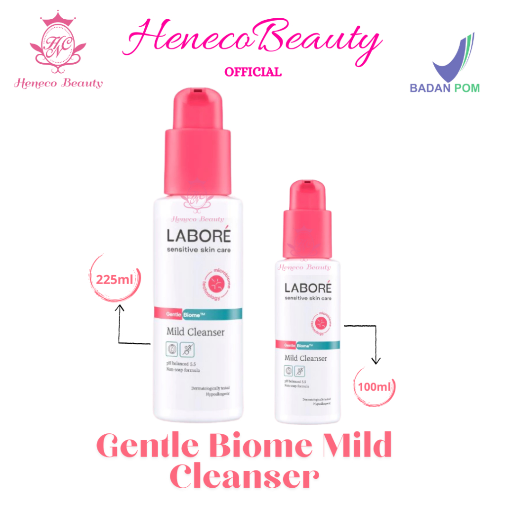 Jual LABORE Sensitive Skincare Gentle&Biome Mild Cleansing 100ml/225ml ...