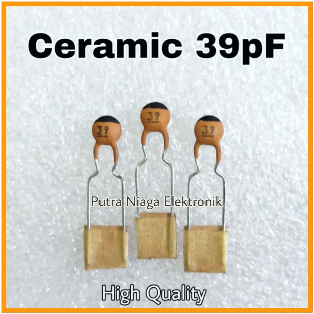 Jual Kapasitor 39pF Keramik NPO 39 pF Ceramic Capacitor NP0 Kualitas ...
