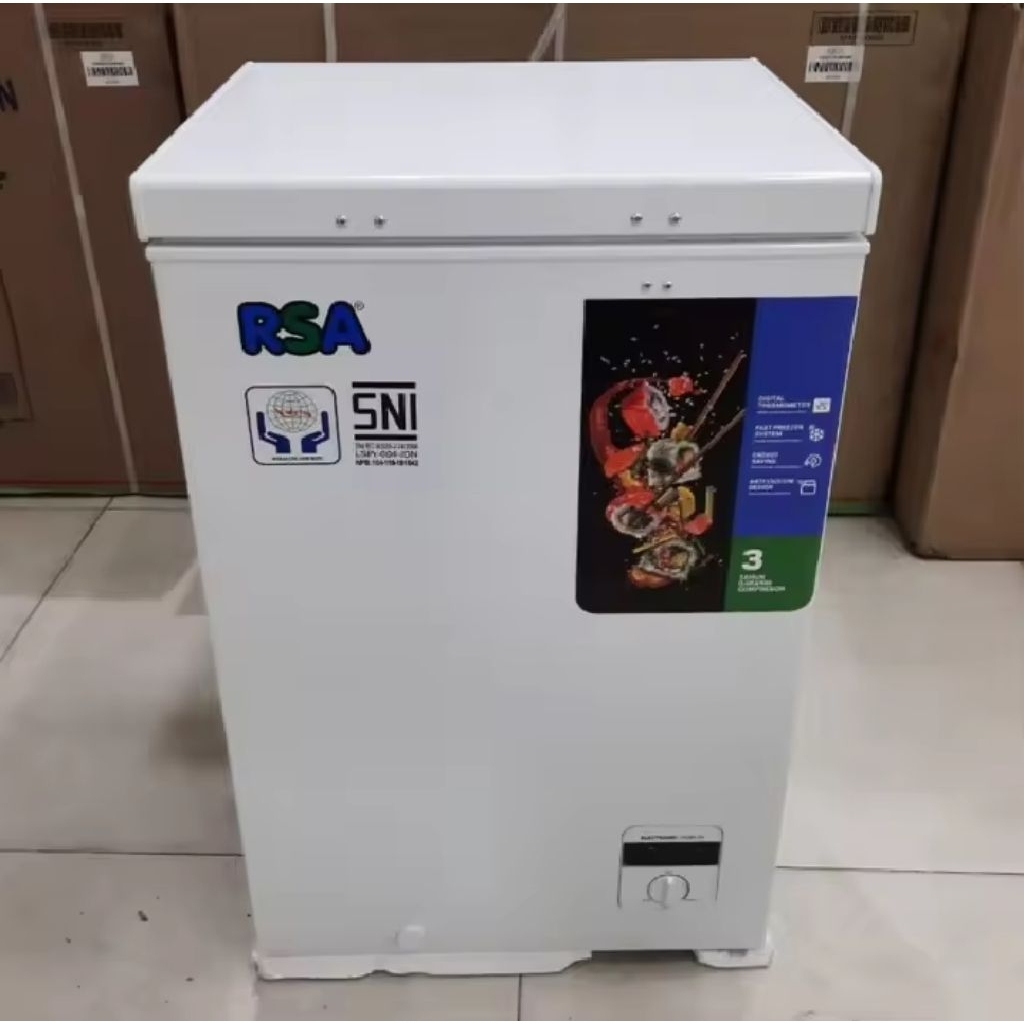 Jual Chest Freezer RSA CF-110 Freezer Box 100 liter | Shopee Indonesia