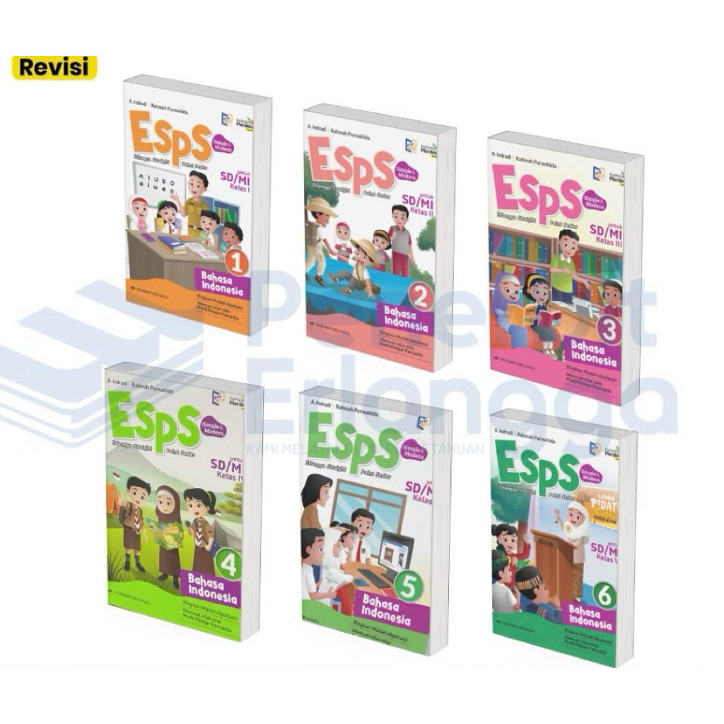 Jual {Penerbit Erlangga} ESPS BHS INDONESIA SD/MI/KM REVISI (LENGKAP ...