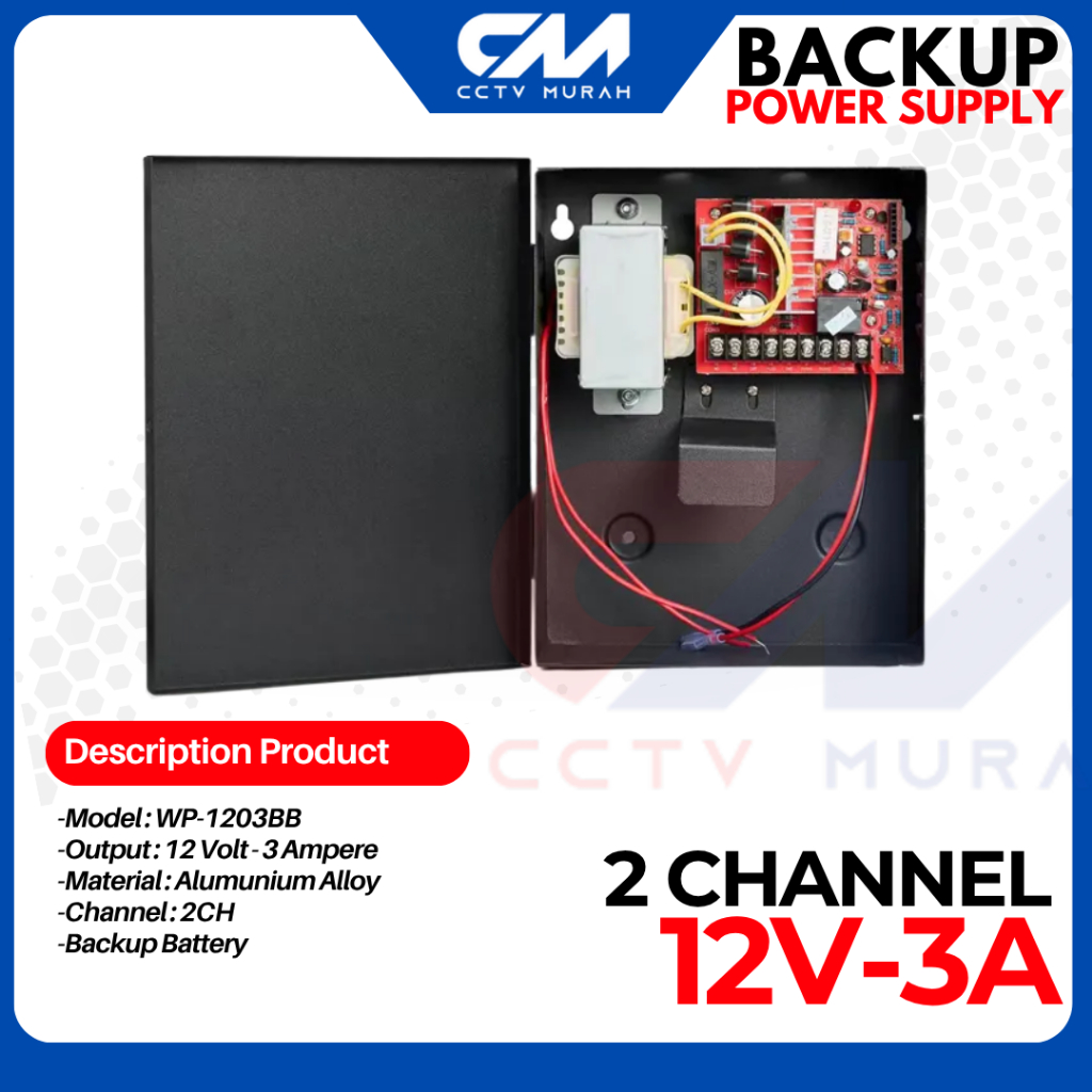 Jual Backup Box Power Supply Access Control 12V 3A , 5A ,10A , 20A ...