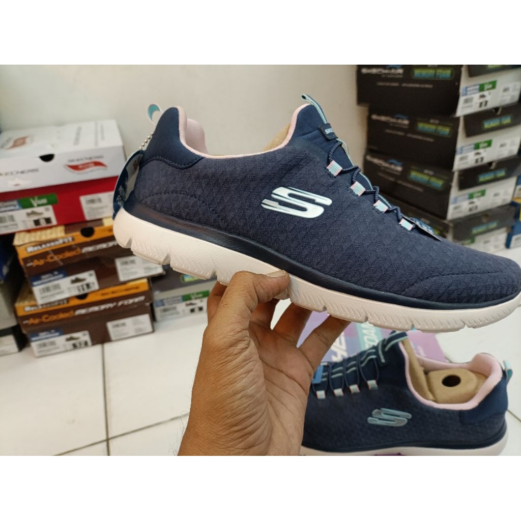 Jual Skechers 150257/NVMT Summits abstract vision (NAVY) | Shopee Indonesia
