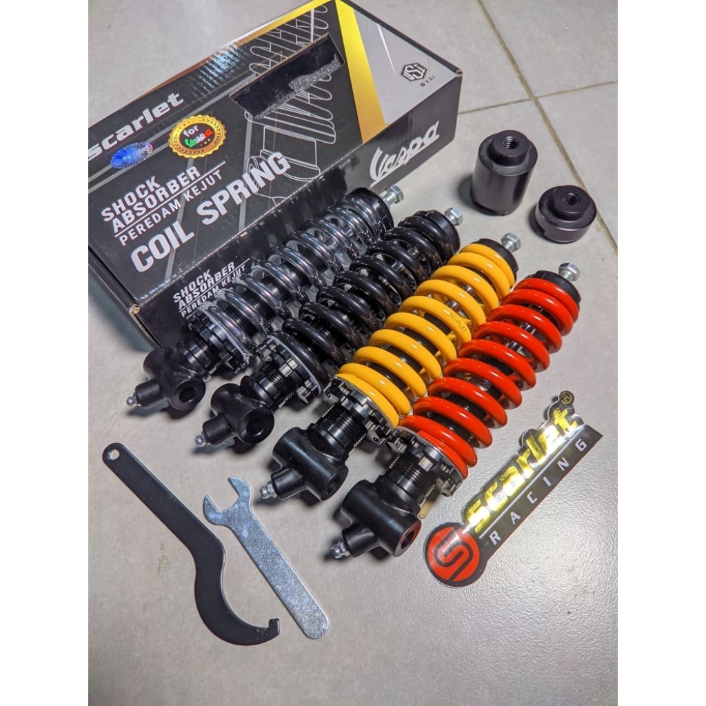 Jual Coil Spring Per Shock Depan Vespa Super Sprint Ps Fork 3 Scarlet ...