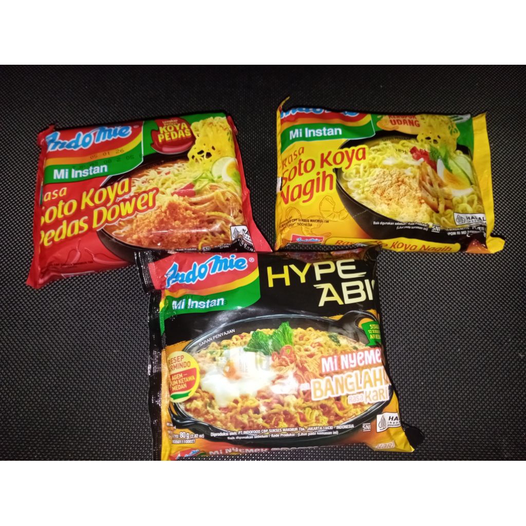 Jual Indomie Hype Mie Nyemek Bangladesh Kari 80gr, Korea , Rawon Pedes ...
