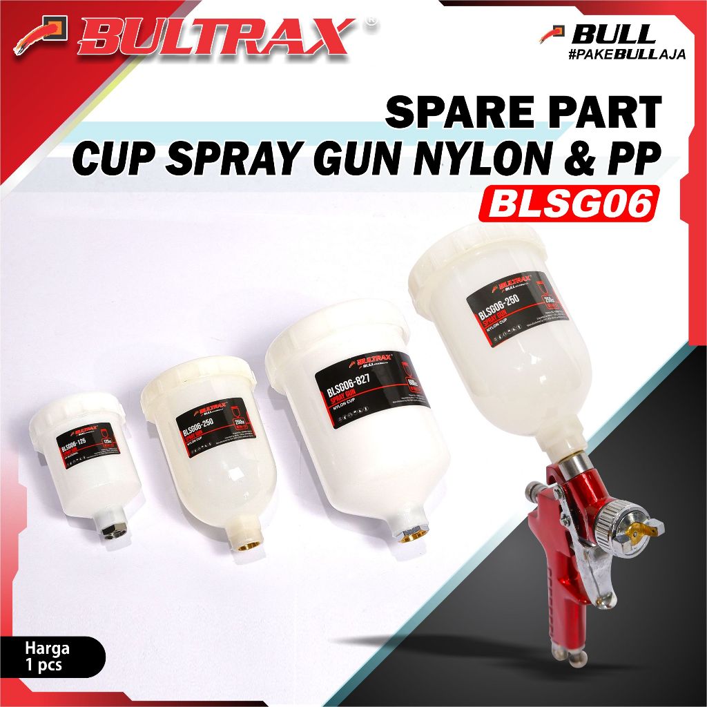 Jual Bultrax BLSG06 Nylon Cup dan PP Spray gun | Shopee Indonesia